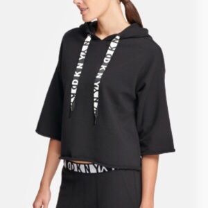Dkny Sport -🌸Cropped Fleece Hoodie (r47)